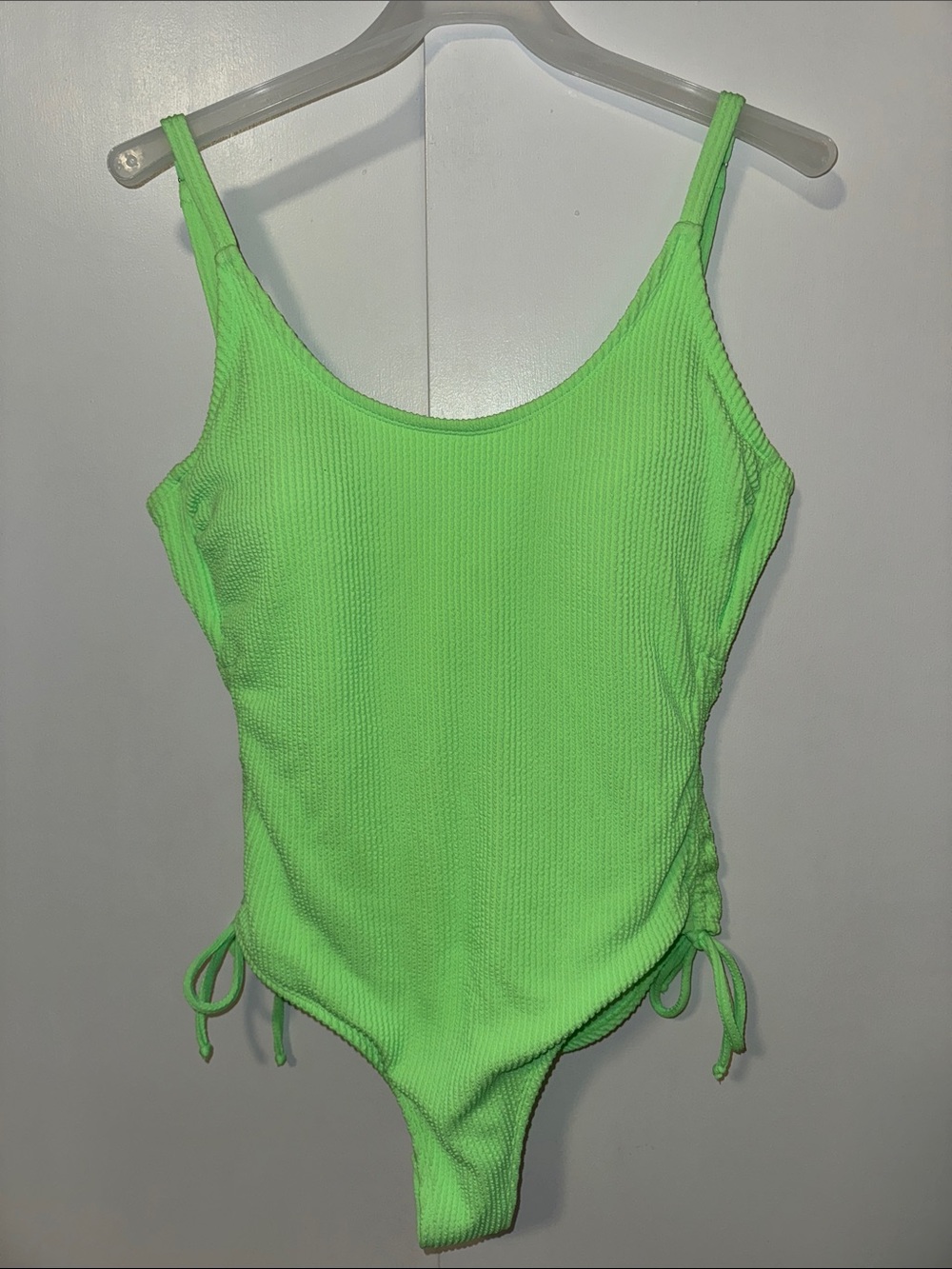 Hurley Ribbed One Piece Swimsuit Neon Green Women’s 3X